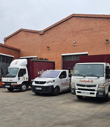 Actual flota de distribució de Vins Auladell